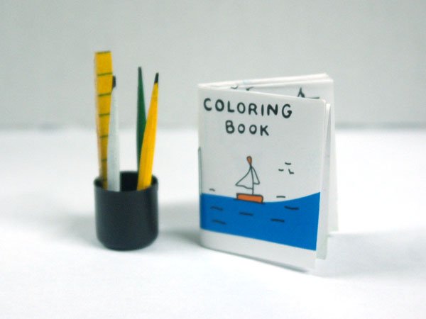 画像2: ぬりえと鉛筆セット (2)