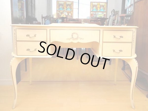 画像2: ドレッサーテーブル ホワイト (2)