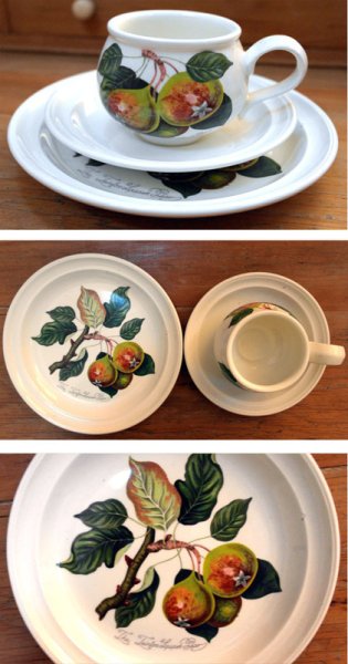 画像4: カップ＆ソーサー・プレート　６客セット　ポートメリオン/Portmeirion ポモナ/Pomona (4)