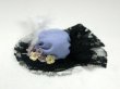 画像3: 羽付き婦人用帽子　ブラック/レース (3)