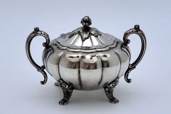 画像8: シルバープレート ティー・サービスセット Heirloom Silverplate Melon (8)