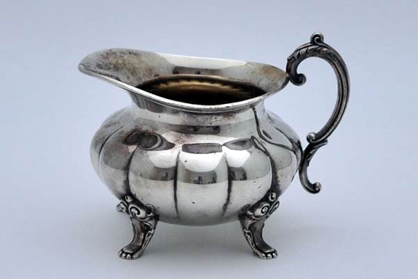 画像9: シルバープレート ティー・サービスセット Heirloom Silverplate Melon (9)