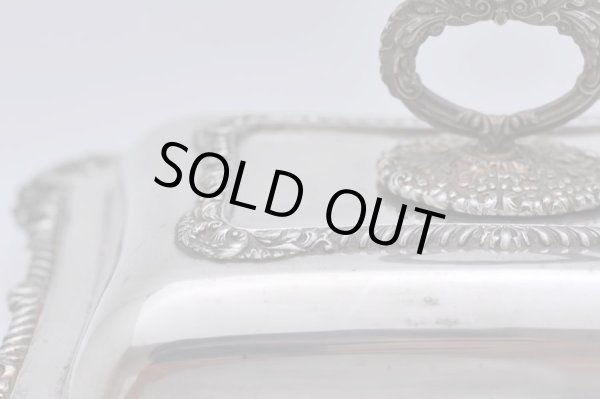 画像4: シルバー　サービング・トレイ/ディッシュ　蓋付 (4)