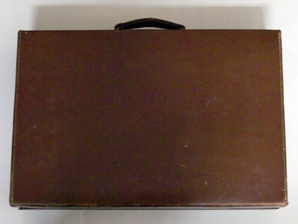 画像3: トランクケース（レザー、ブラウン） (3)