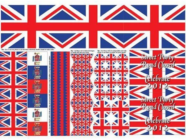 画像1: カット・アウト　シート　ユニオンジャック　A3サイズ (1)