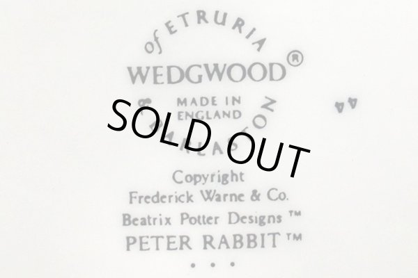 画像4: ウェッジウッド(Wedgewood) イヤープレート ピーターラビット 1988年 (4)