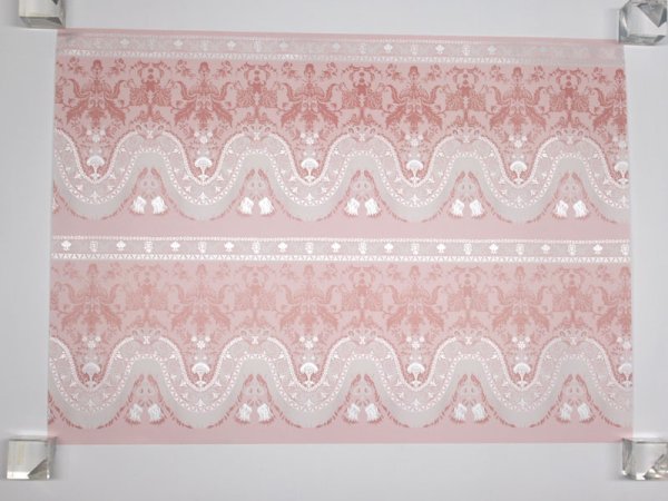 1/12サイズのドールハウス用ミニチュア壁紙　42cm x 60cmです