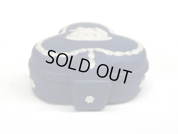 画像3: ウェッジウッド　ジャスパー/WEDGWOOD 　Jasper　 ポートランドブルー　クローバーボックス (3)