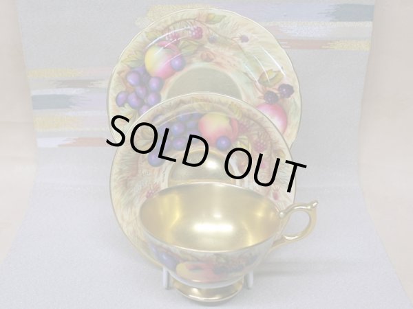 画像2: トリオ　Aynsley (エインズレイ)   Orchard Fruit /オーチャード フルーツ　２２金 (2)