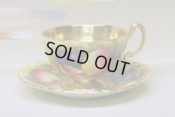 画像4: カップ&ソーサー Aynsley (エインズレイ)   Orchard Fruit /オーチャード フルーツ 22金 (4)