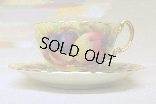 画像3: カップ&ソーサー Aynsley (エインズレイ)   Orchard Fruit /オーチャード フルーツ 22金 (3)