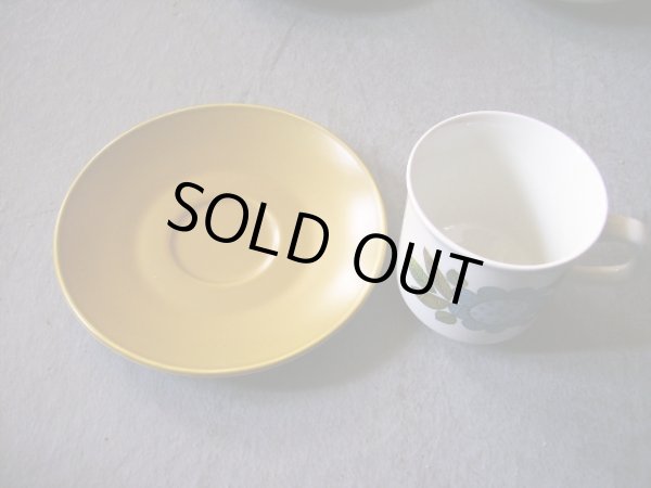 画像3: J&G Meakin（ミーキン）　STUDIO　コーヒーカップセット　カップ＆ソーサー6客・シュガーボール・ミルクジャー (3)