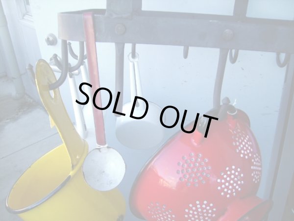 画像4: アイアン カントリー キッチンハンガー 道具ハンギング (4)