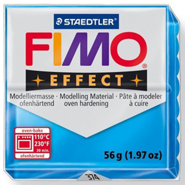 画像1: ステッドラー STAEDTLER  フィモ　エフェクト 56g 半透明ブルー (1)