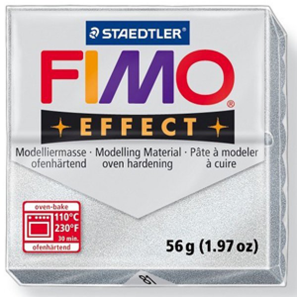 画像1: ステッドラー STAEDTLER  フィモ　エフェクト 56g メタリックシルバー (1)