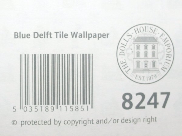 1/12サイズのドールハウス用ミニチュア壁紙　42cm x 60cmです