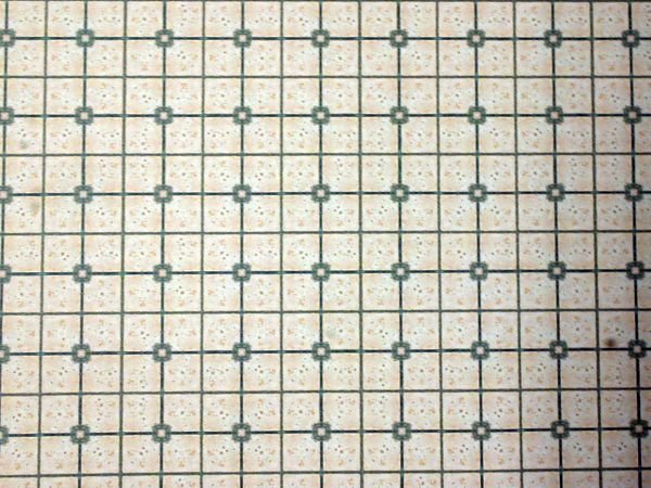 画像3: 床紙　タイル　グリーン・ベージュ (3)