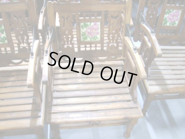 画像3: ガーデン ベンチウッドセット (3)