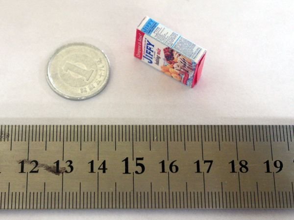 ミニチュア　1/12サイズのパッケージ