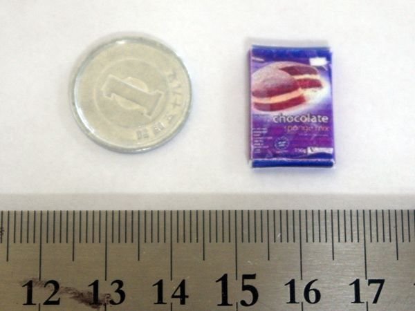 ミニチュア　1/12サイズのパッケージ