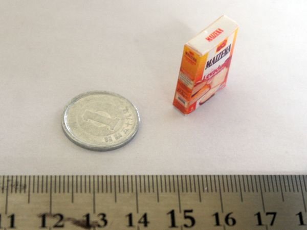 ミニチュア　1/12サイズのパッケージ