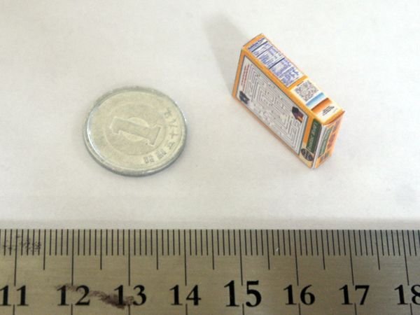 ミニチュア　1/12サイズのパッケージ