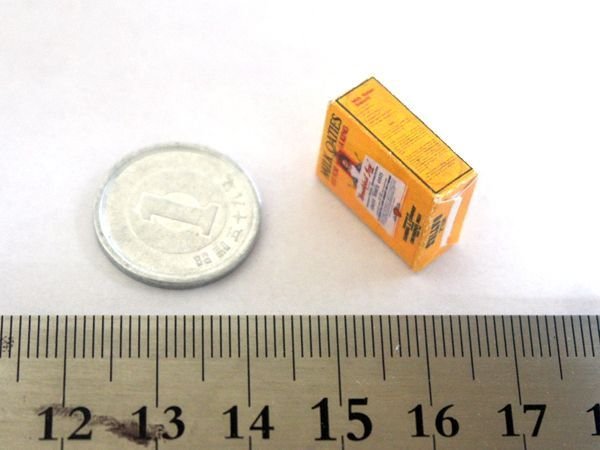 ミニチュア　1/12サイズのパッケージ