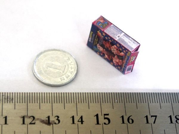 ミニチュア　1/12サイズのパッケージ