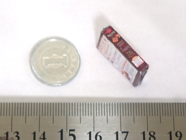 ミニチュア　1/12サイズのパッケージ