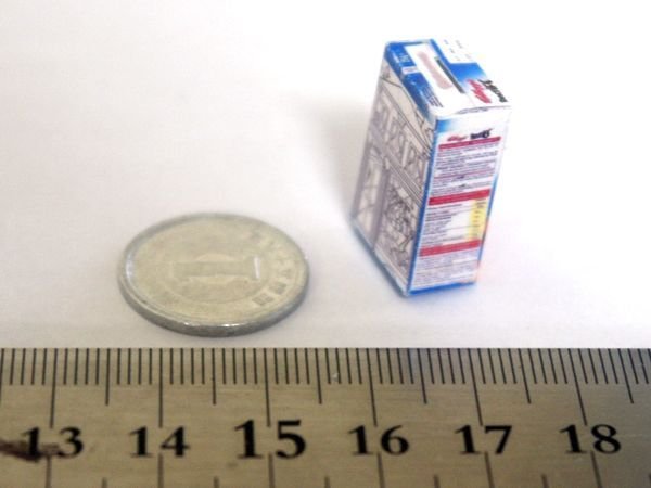 ミニチュア　1/12サイズのパッケージ