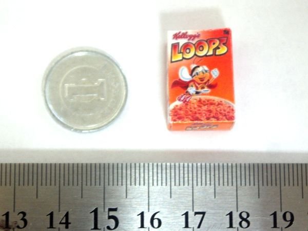 ミニチュア　1/12サイズのパッケージ