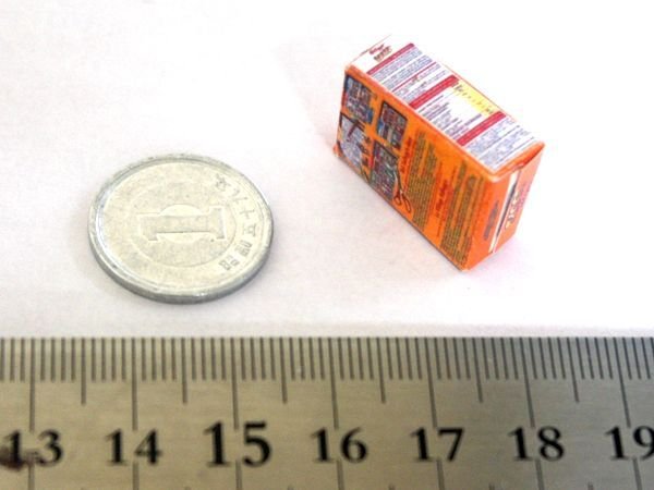 ミニチュア　1/12サイズのパッケージ