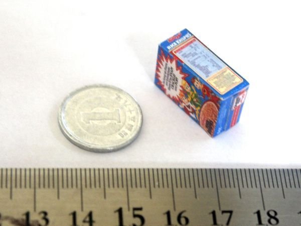 ミニチュア　1/12サイズのパッケージ