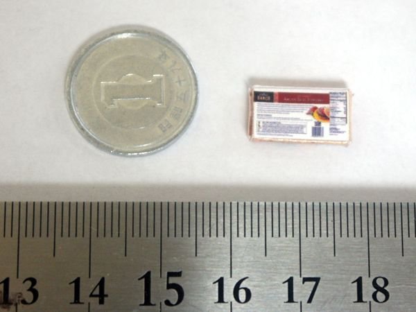 ミニチュア　1/12サイズのパッケージ