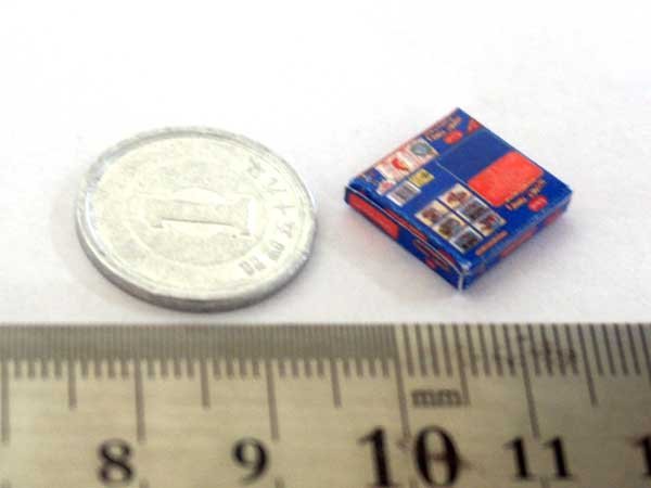 ミニチュア　1/12サイズのパッケージ