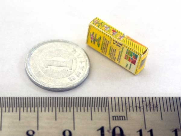 ミニチュア　1/12サイズのパッケージ