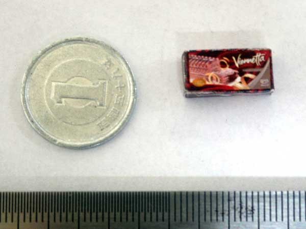 ミニチュア　1/12サイズのパッケージ