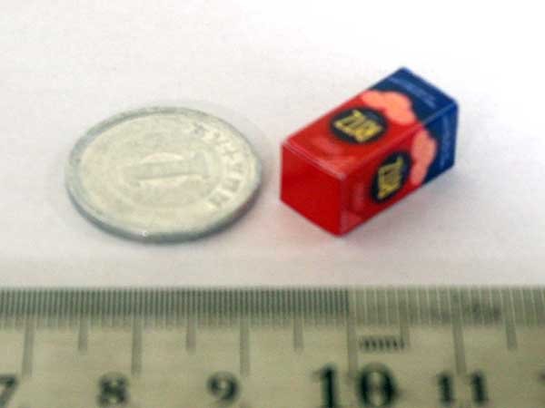 ミニチュア　1/12サイズのパッケージ