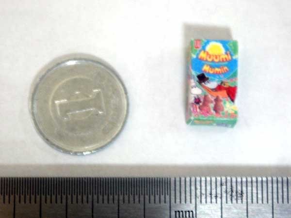 ミニチュア　1/12サイズのパッケージ