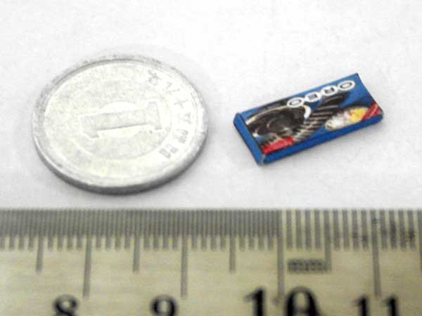 ミニチュア　1/12サイズのパッケージ