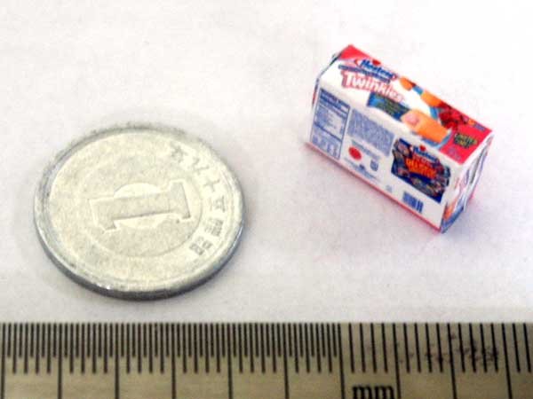 ミニチュア　1/12サイズのパッケージ