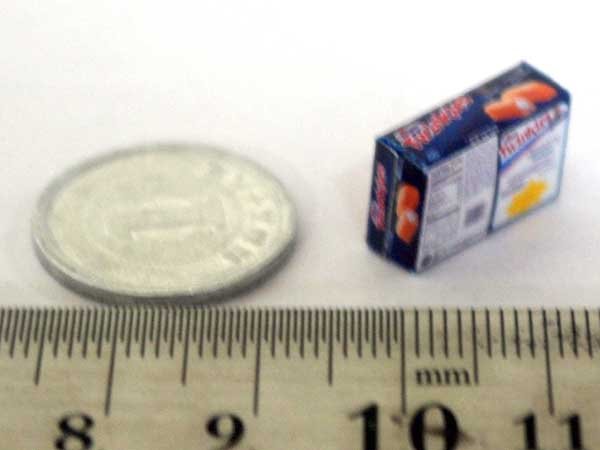 ミニチュア　1/12サイズのパッケージ