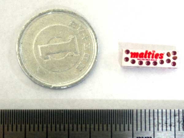 ミニチュア　1/12サイズのパッケージ