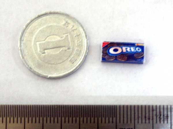 ミニチュア　1/12サイズのパッケージ