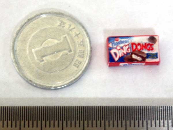 ミニチュア　1/12サイズのパッケージ