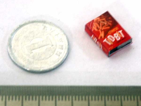 ミニチュア　1/12サイズのパッケージ