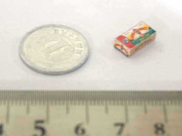 ミニチュア　1/12サイズのパッケージ