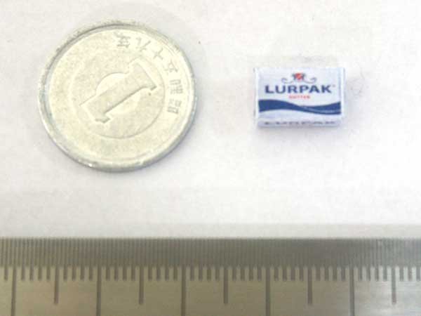 ミニチュア　1/12サイズのパッケージ