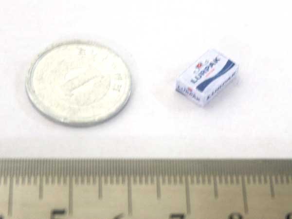 ミニチュア　1/12サイズのパッケージ