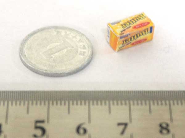 ミニチュア　1/12サイズのパッケージ